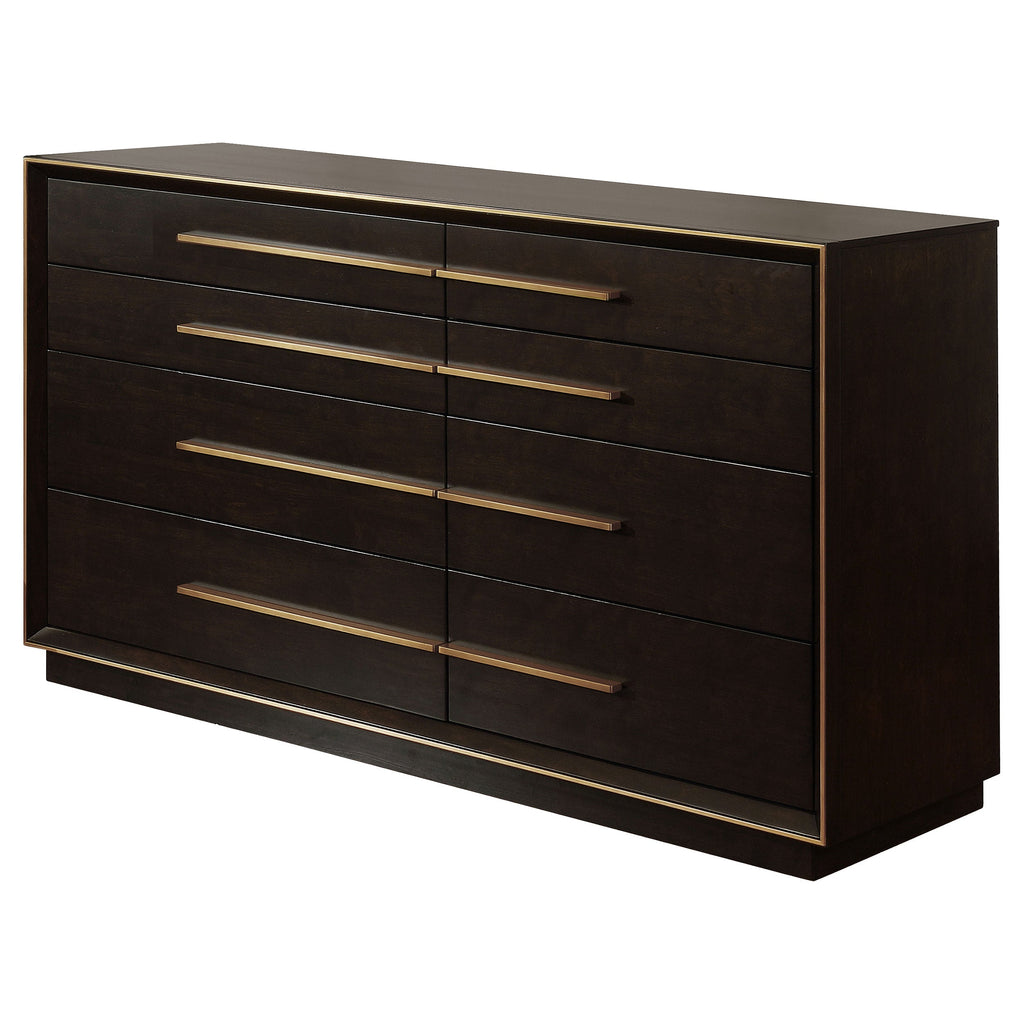 Prescott Smoked Peppercorn 8-Drawer Dresser
