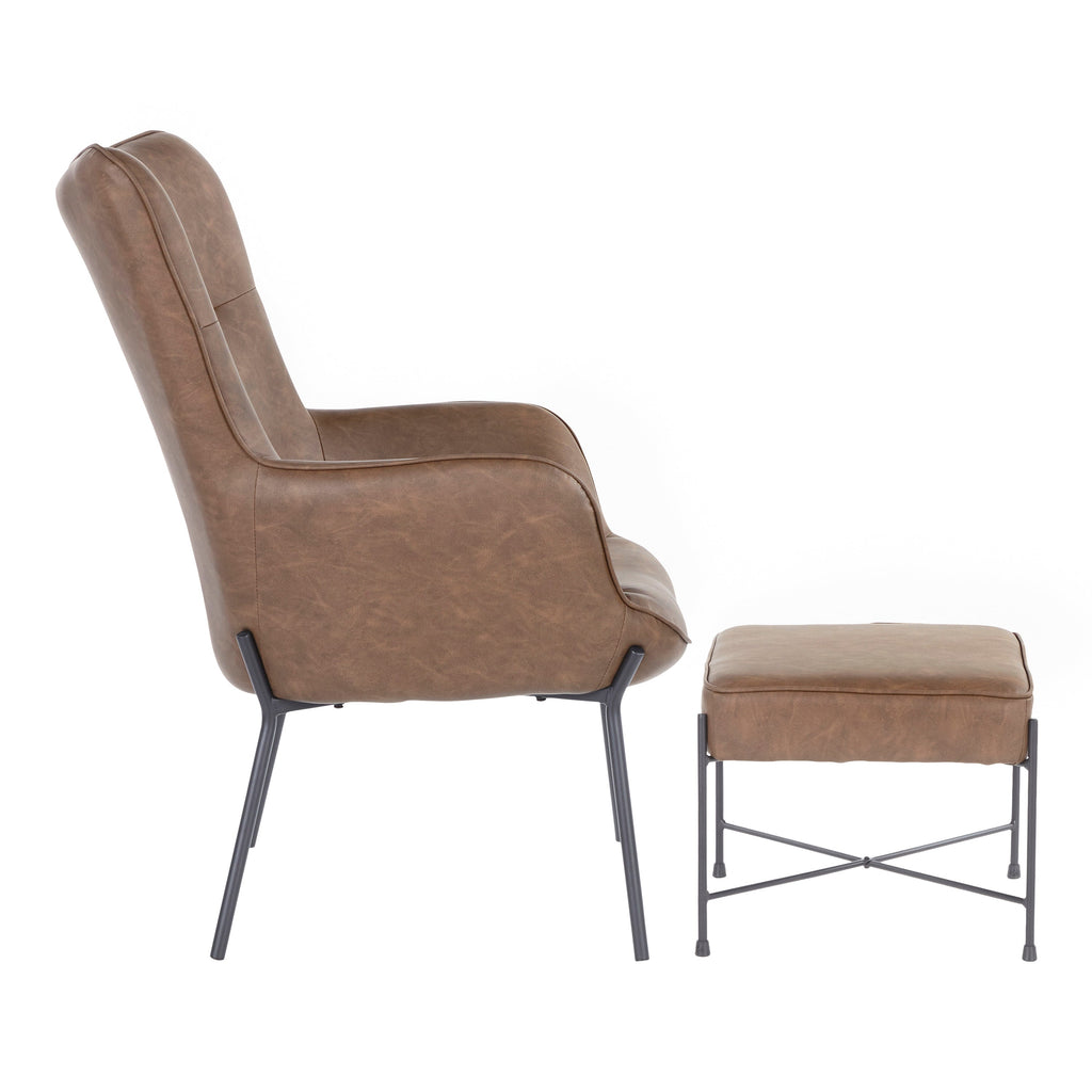 Izzy Lounge Chair and Ottoman Set