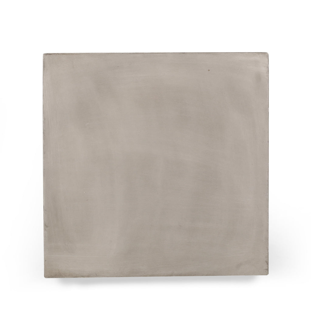Outdoor MGO Square Side Table - Light Gray