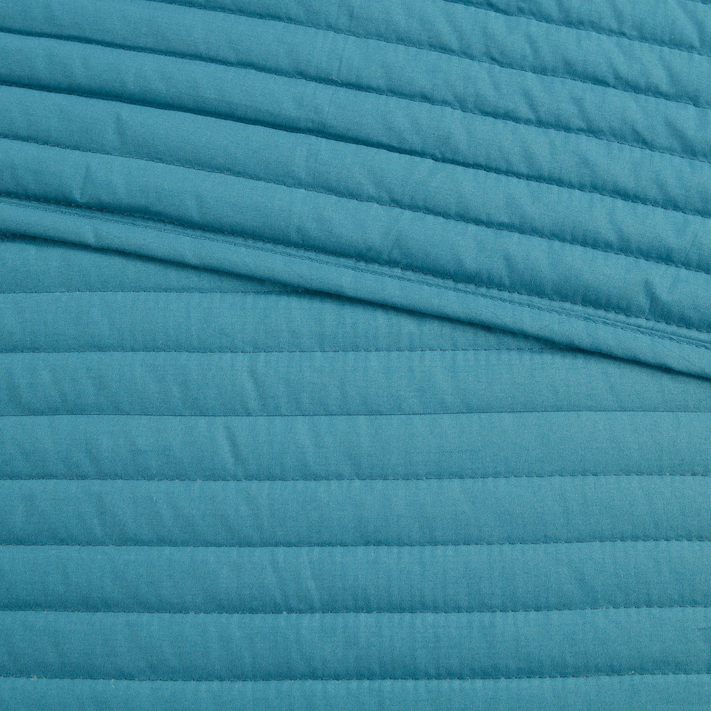 8 Piece Printed Seersucker Comforter and Quilt Set Collection Aqua Full/Queen