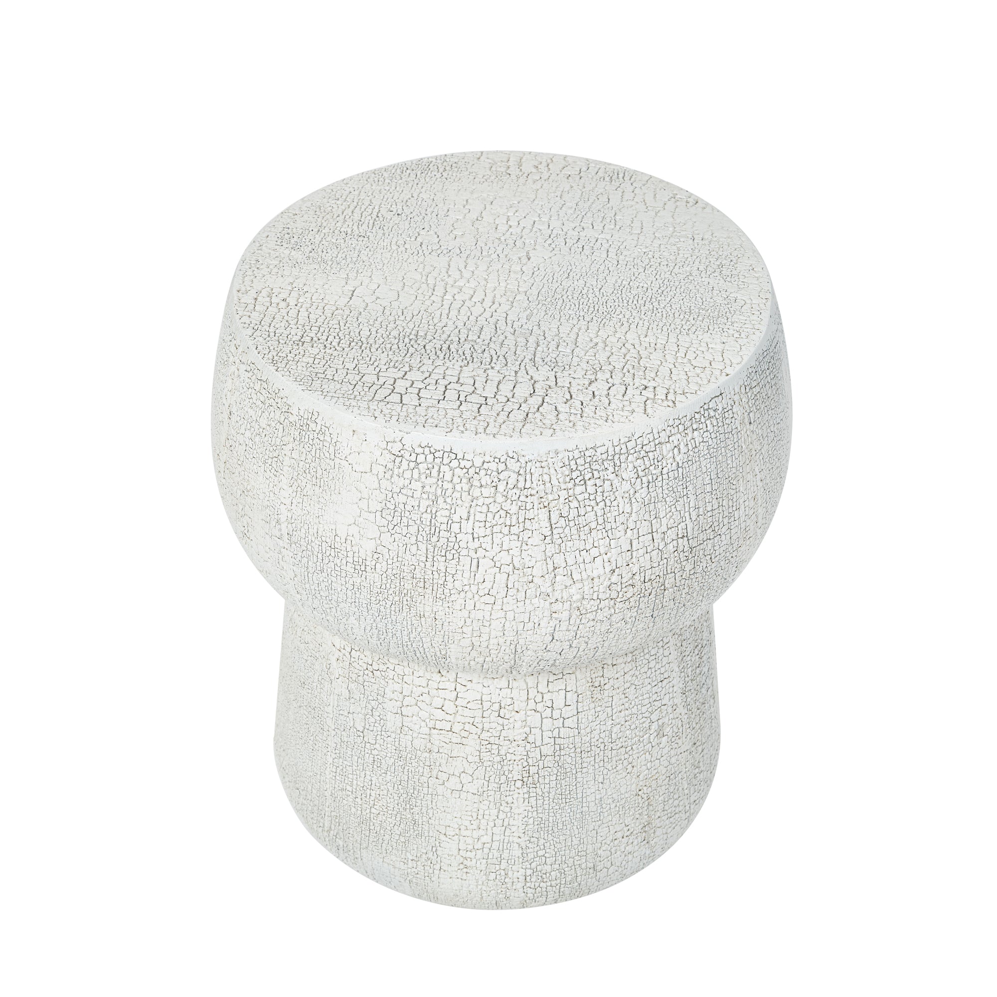 U_Style Outdoor Patio Accent Table with Crack Process