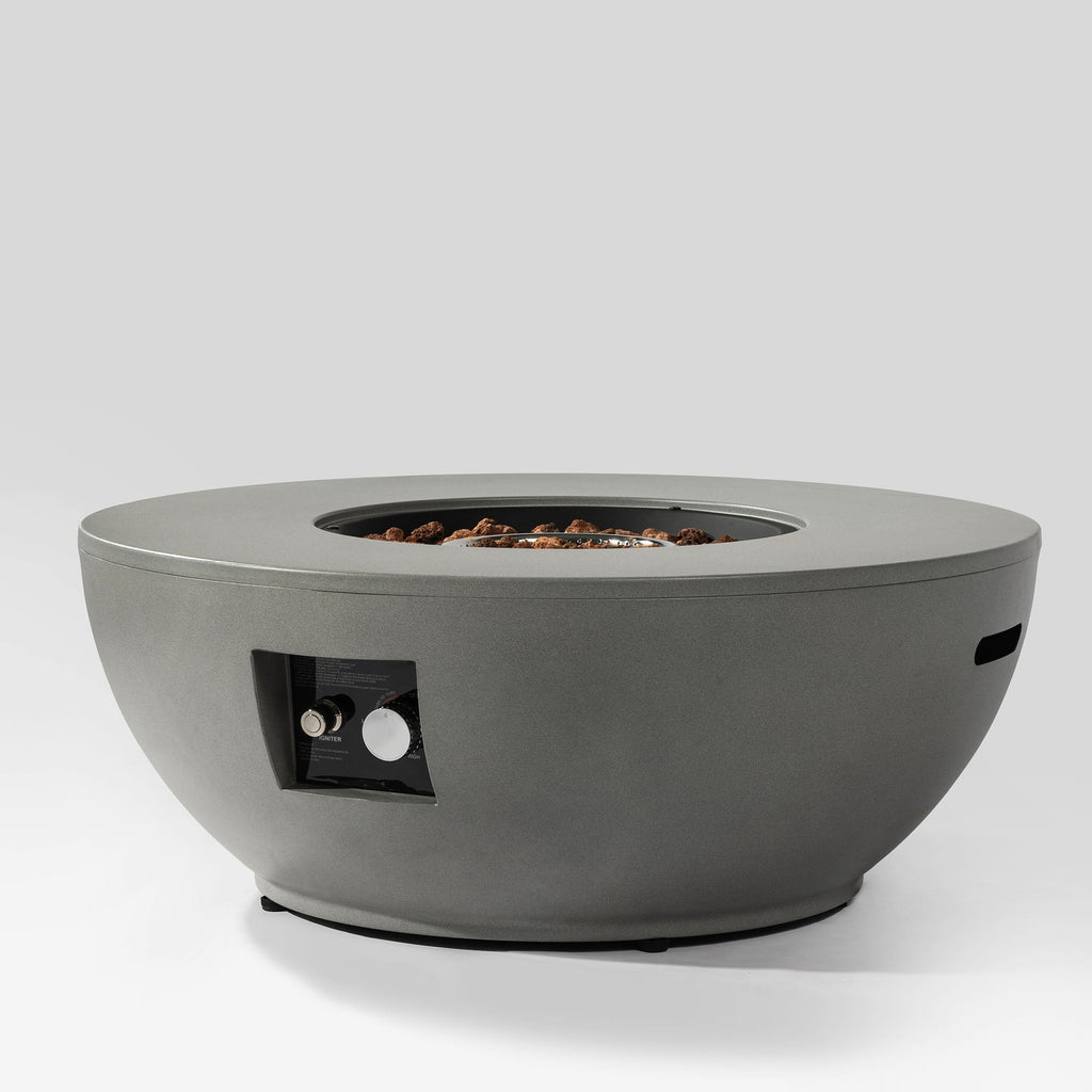 36" Propane Gas Fire Pit Table - 2 Pieces