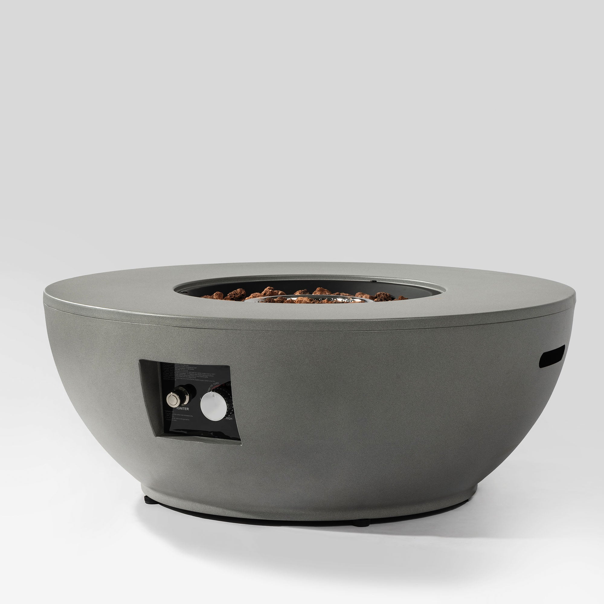 36" Propane Gas Fire Pit Table - 2 Pieces