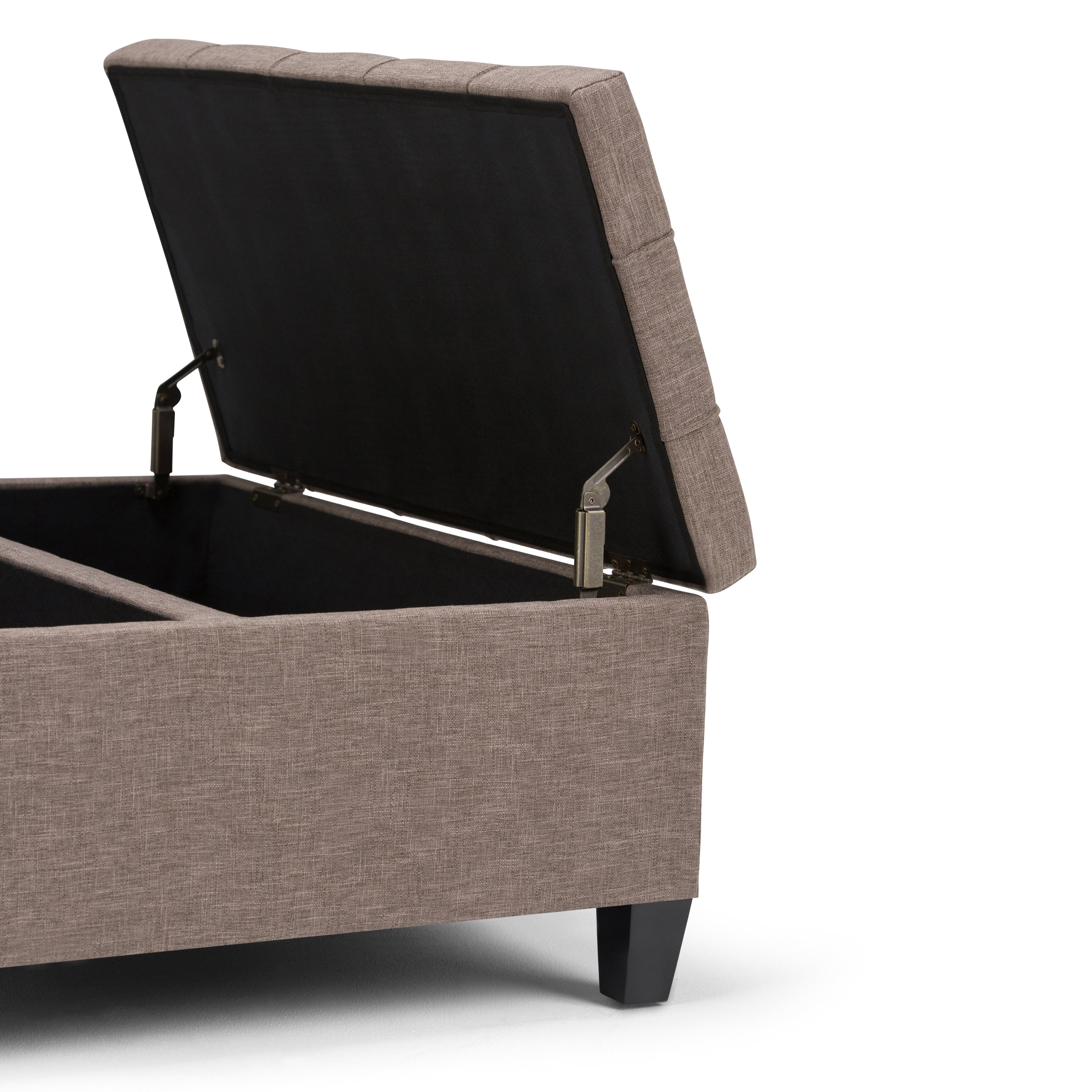 Harrison Coffee Table Storage Ottoman - Fawn
