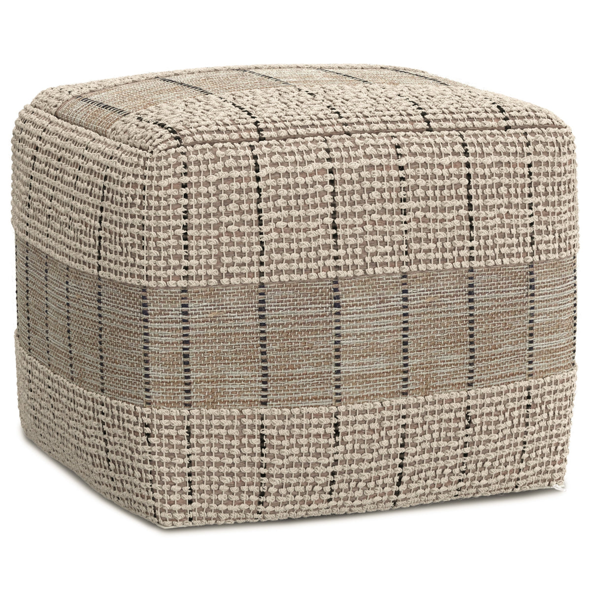 Elmer 18 Inch Wide Square Pouf