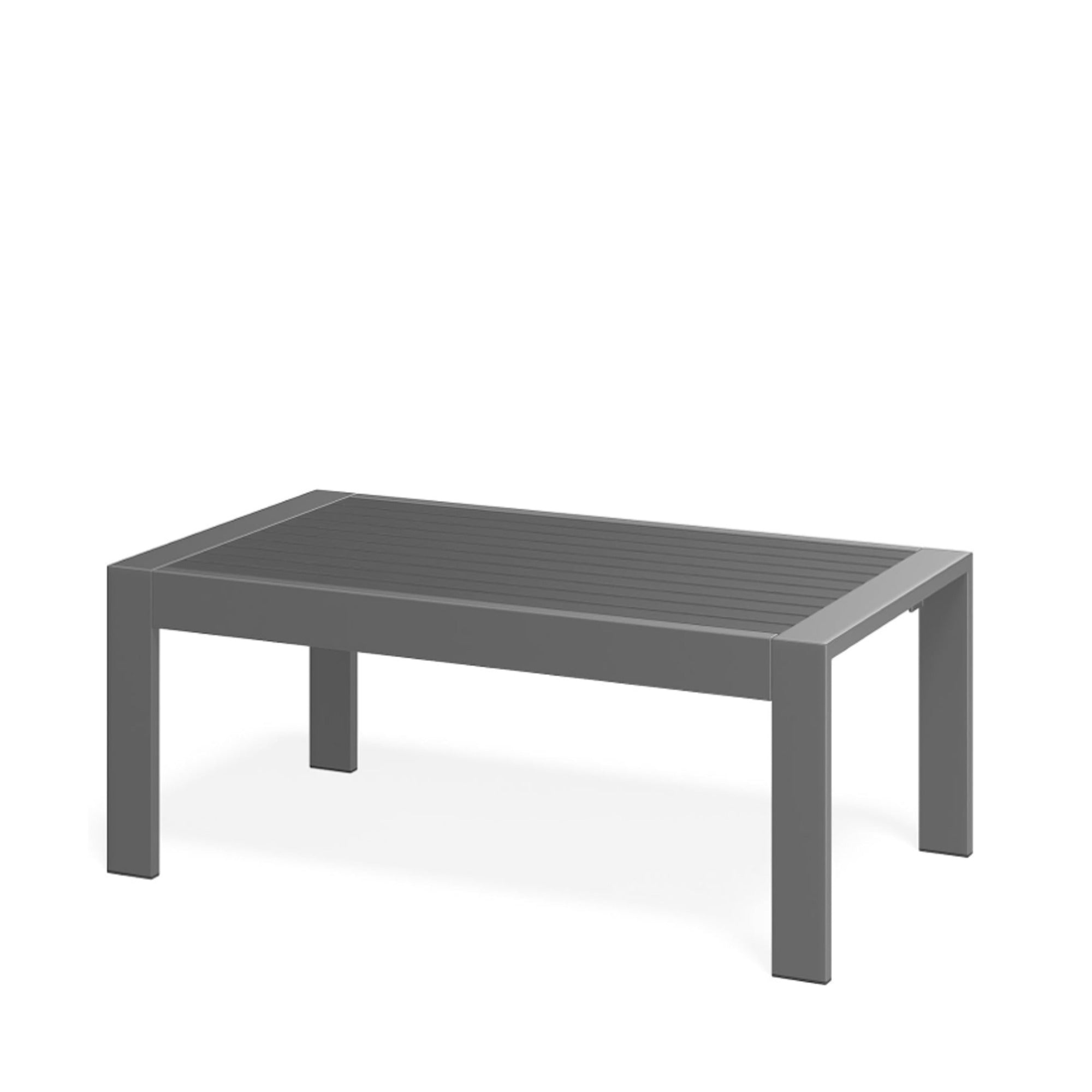 43" x 24" All-Weather Metal Outdoor Coffee Table