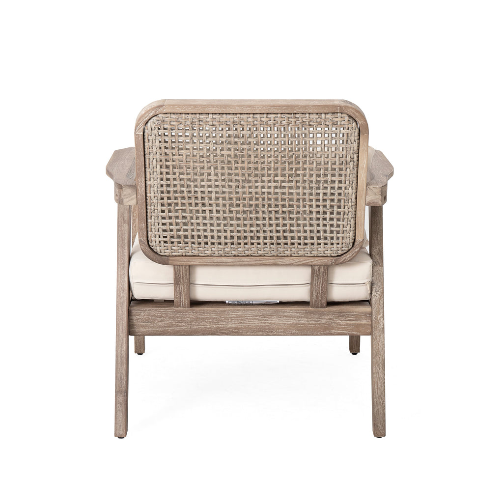 Outdoor Acacia Wood Patio Club Chair