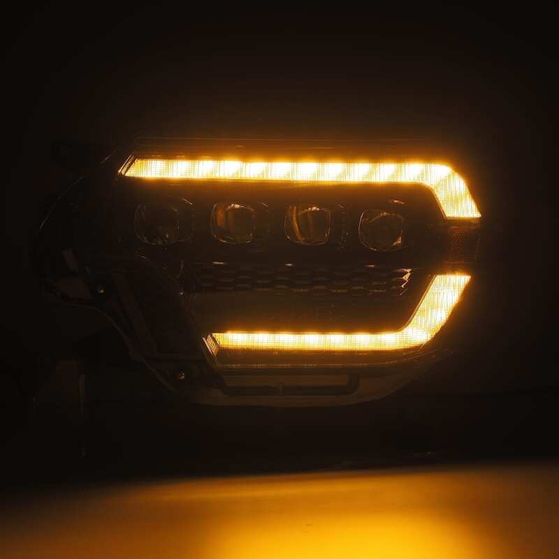 AlphaRex 12-15 Toyota Tacoma NOVA LED Proj Headlights Plank Style Black w/Activ Light/Seq Signal/DRL 880753 *Discontinued