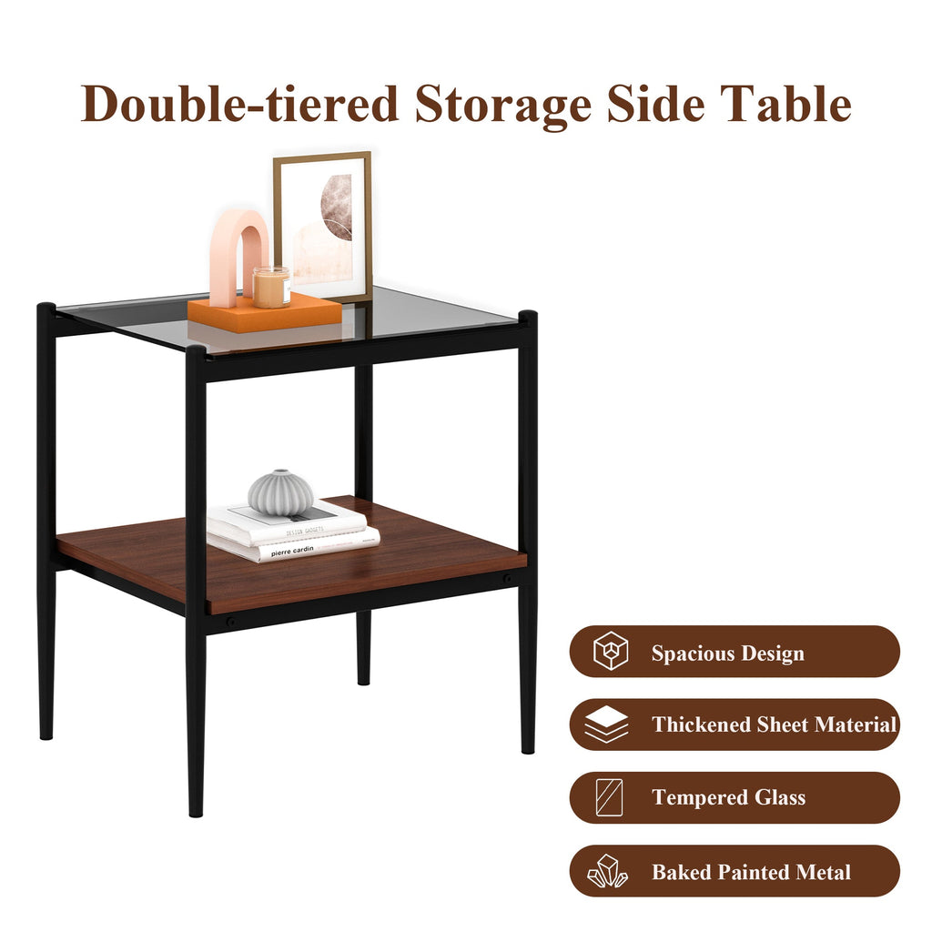 Set of 2 Rectangle End Table