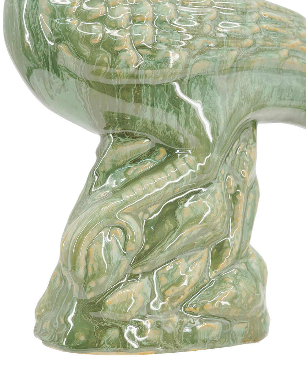 Ceramic Peacock Sculpture