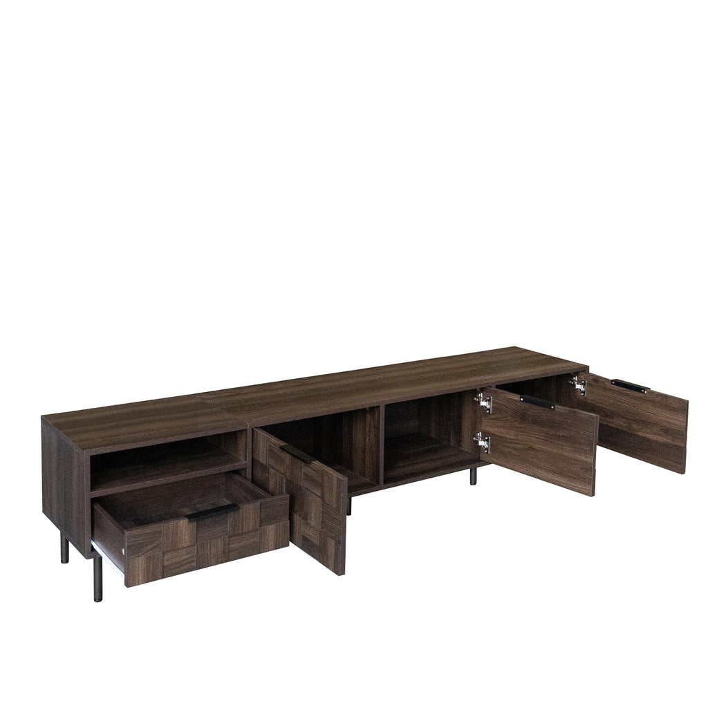 78" Mid Century Modern TV Stand for 65+ Inch TVs