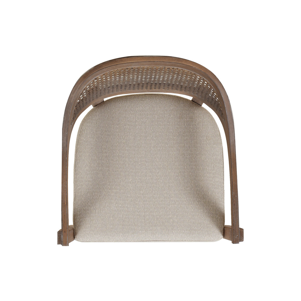 Americana Mid-Century Modern Cane Back Dining Chair