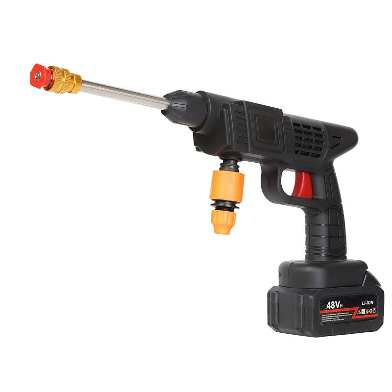 Cordless High Pressure Car Washing Gun Rechargeable Portable Power Washer Sprayer With Lithium Ion Battery  Household Car Cleaning Tool