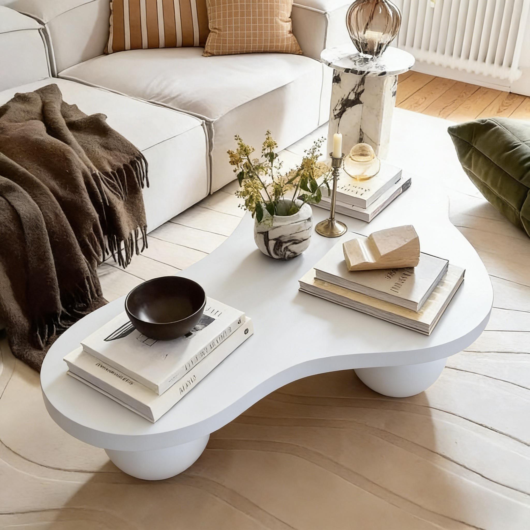 46'' Funky Unique Modern Coffee Table