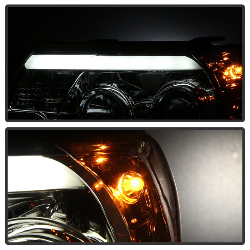 Spyder Toyota Tacoma 12-16 Projector Headlights Light Bar DRL Chrome PRO-YD-TT12-LBDRL-C 5081704