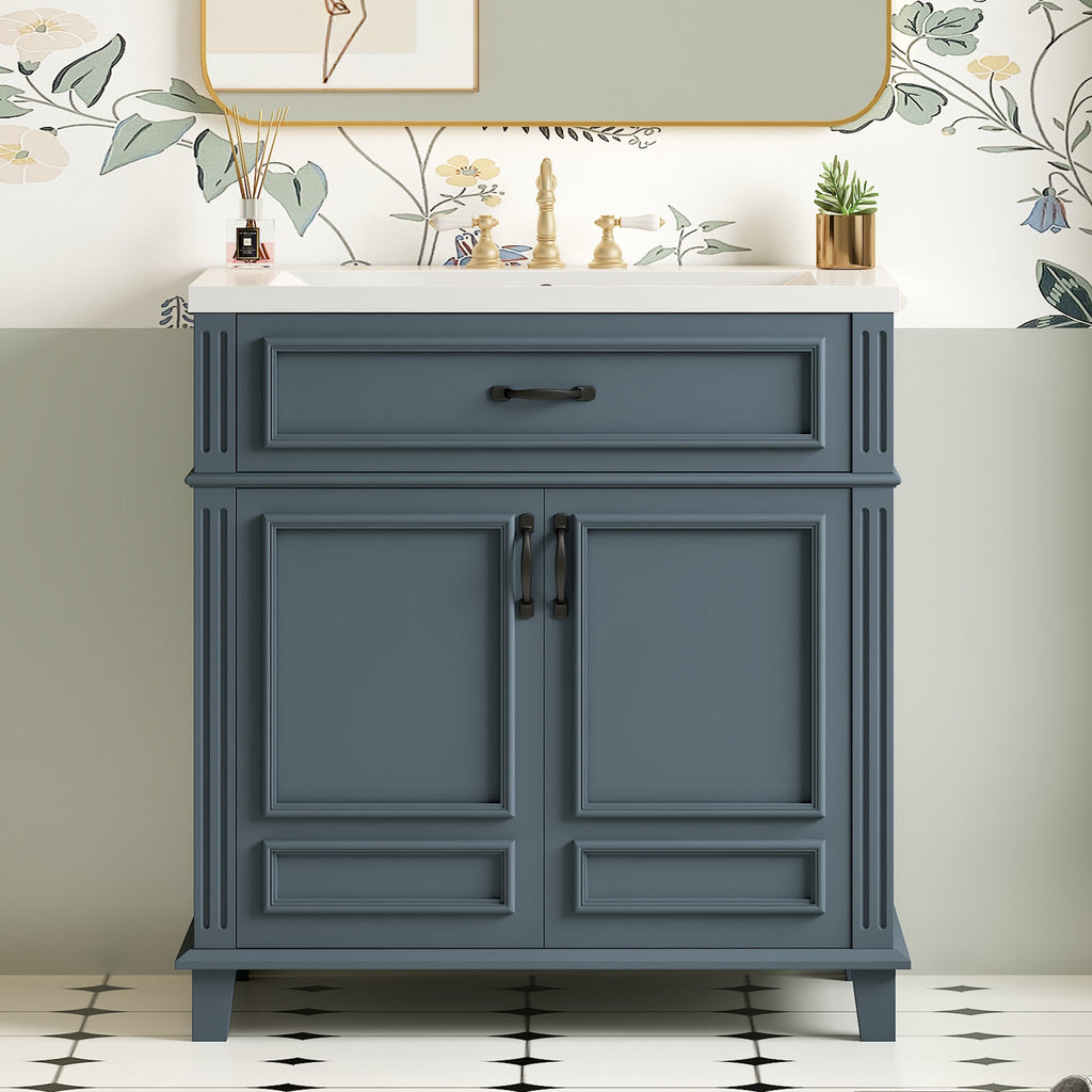 30'' Bathroom Vanity with Ceramic Sink