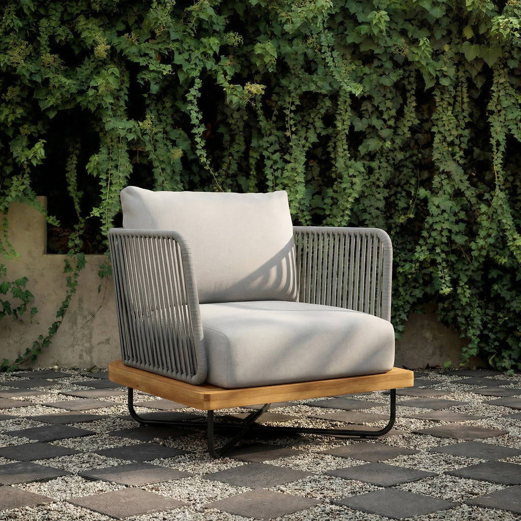 Lucca Outdoor Acacia Wood Chair