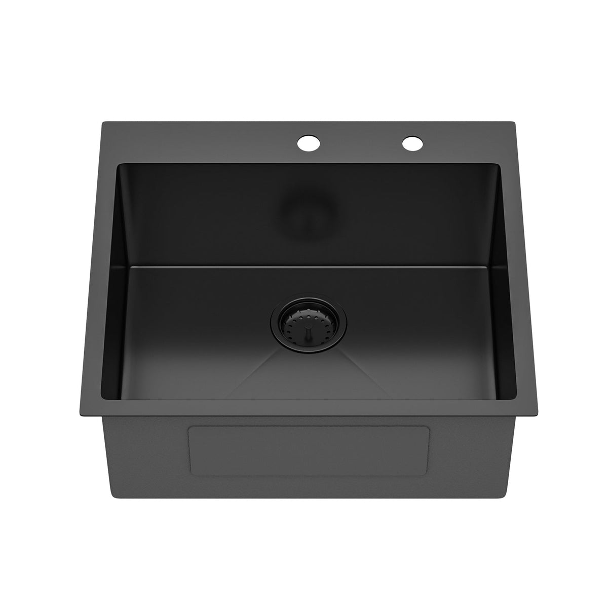 25 x 22 x 10 Inch Drop In Kitchen Sink Gunmetal