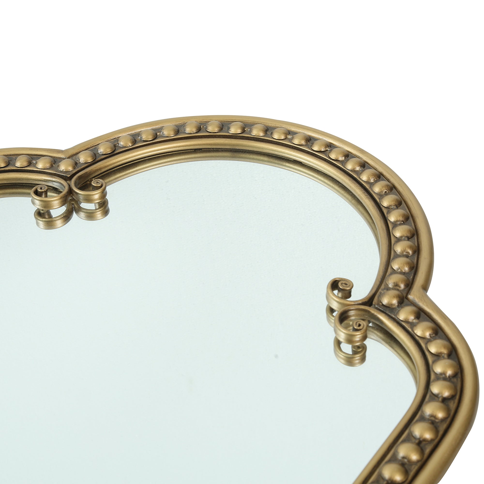 Scalloped Oval Wall Mirror - Vintage