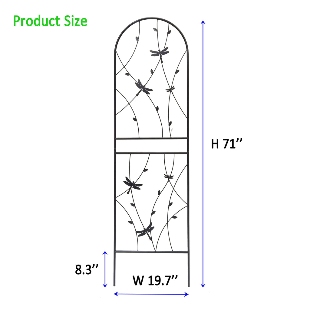 2 Pack Metal Garden Trellis - Rustproof Trellis for Climbing Plants