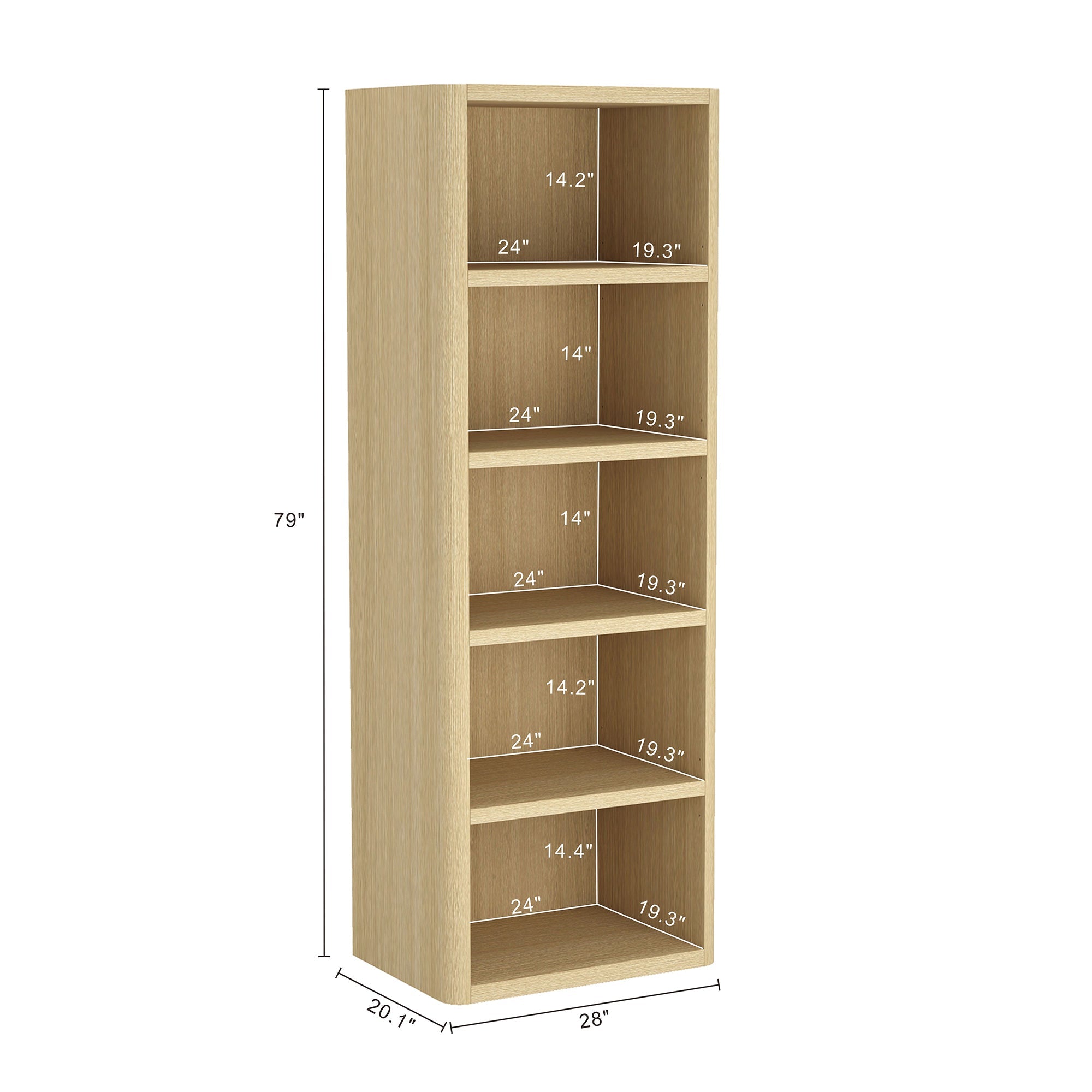 Rivington 28" Open Bookcase