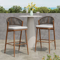 Outdoor 30.25" Seat Height Aluminum Frame Barstools