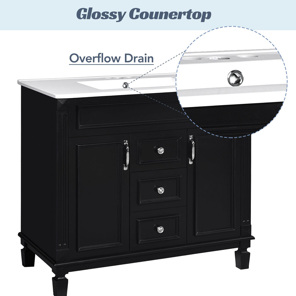 36" Bathroom Vanity with Top Sink