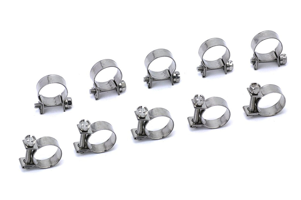 HPS Performance Products HPS Size # 16 Stainless Steel 3/8" Fuel Injection Hose Clamp, Range: 35/64" - 5/8" (14mm - 16mm)