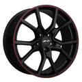 IPA 1FK Wheel Black / Red Pinstripe 20x8.5 +55 5x4.5
