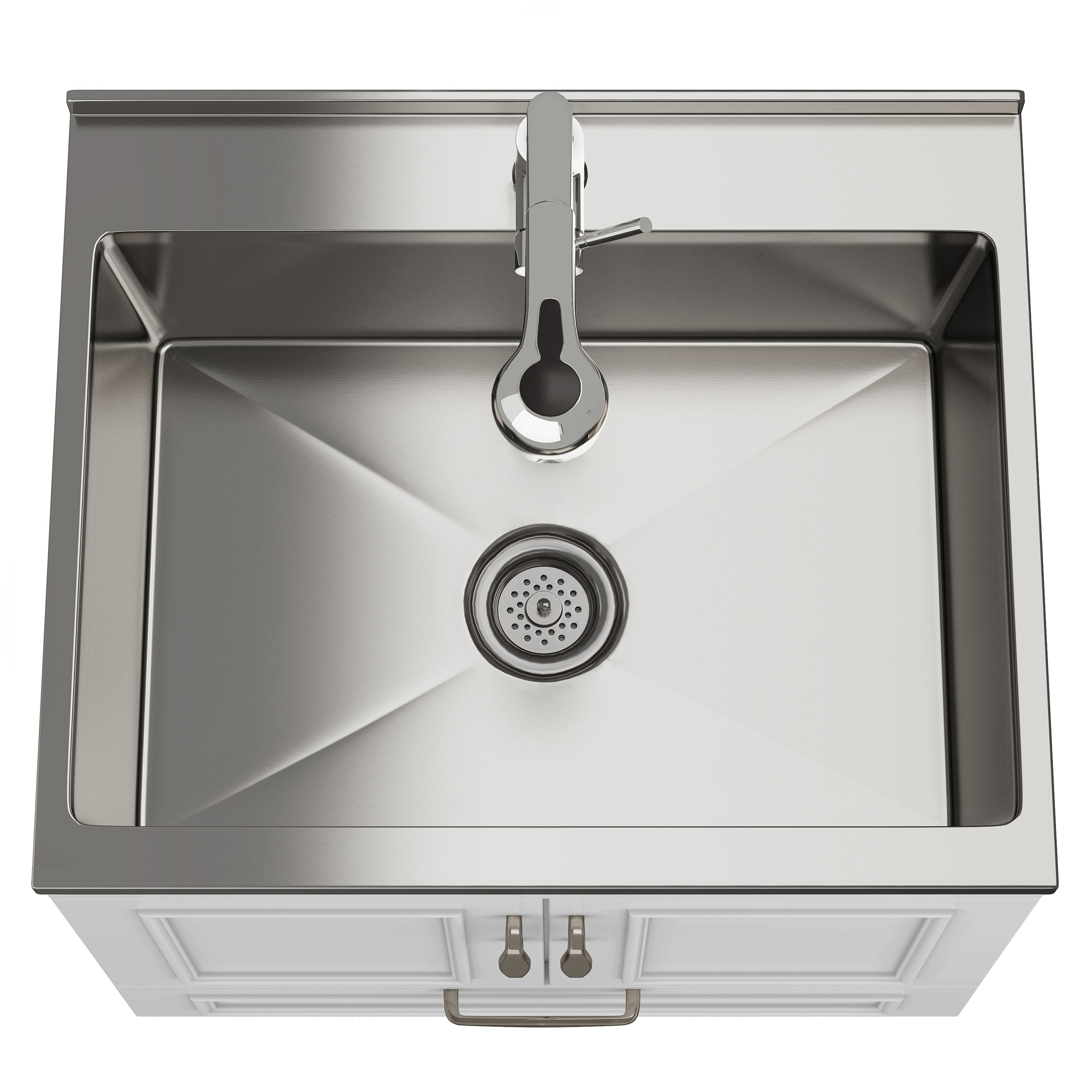 Cardinal 28" Laundry Cabinet with Faucet and Stainless Steel Sink