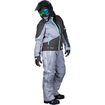 Motorfist Women's Empress Snowmobile Jacket MOTOFIST 20924-3419 gray/stealth/cockatoo XL