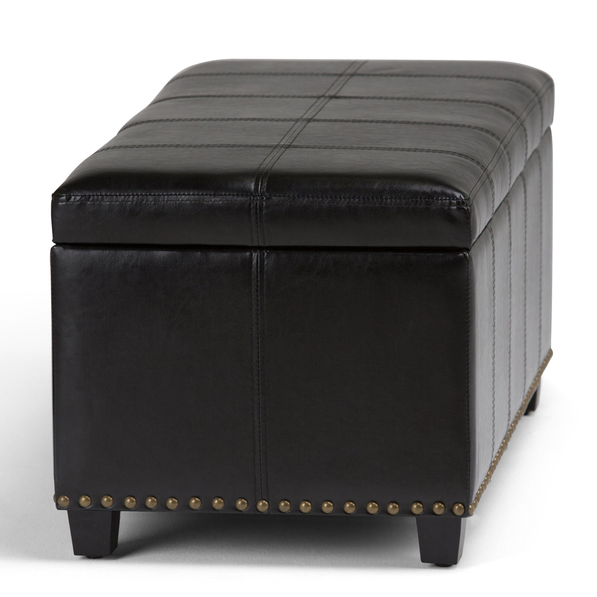 Amelia 33 Inch Wide Storage Ottoman Bench