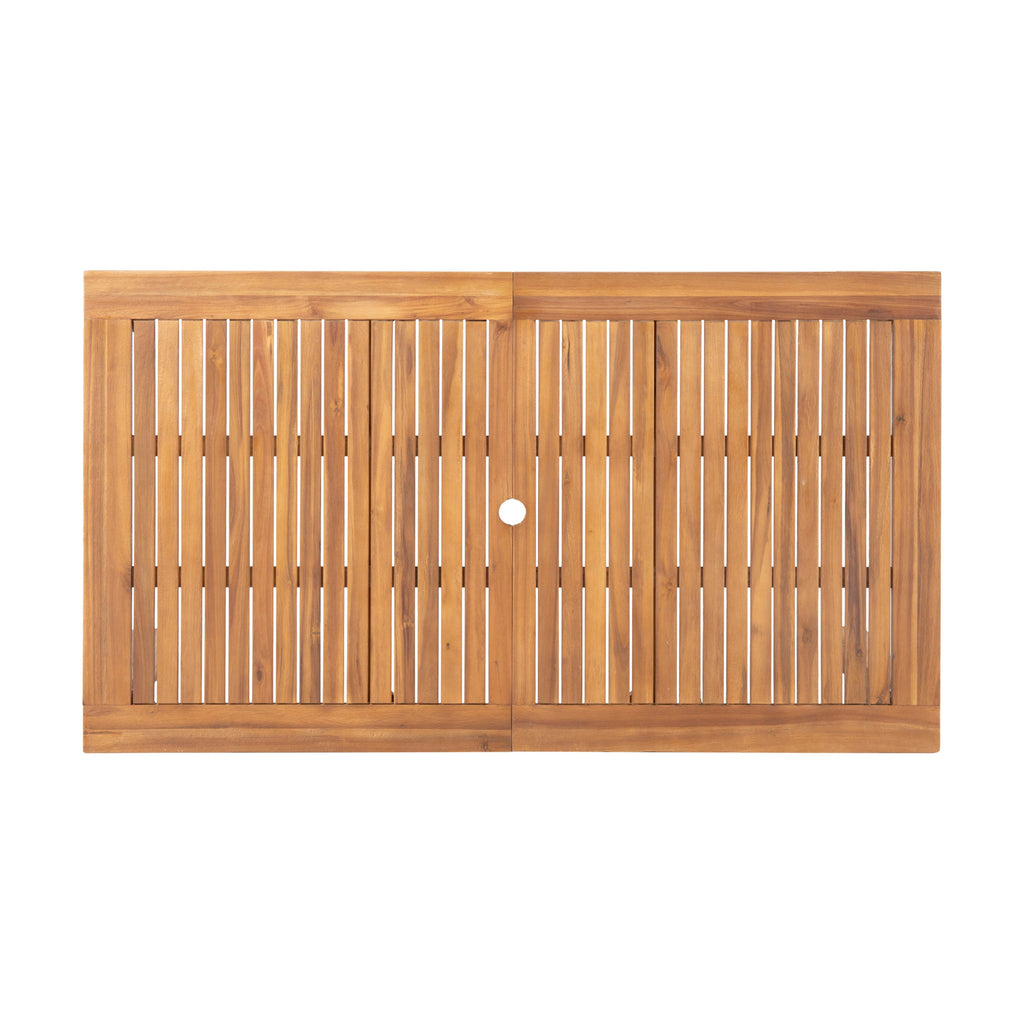 Outdoor Expandable Acacia Wood Dining Table