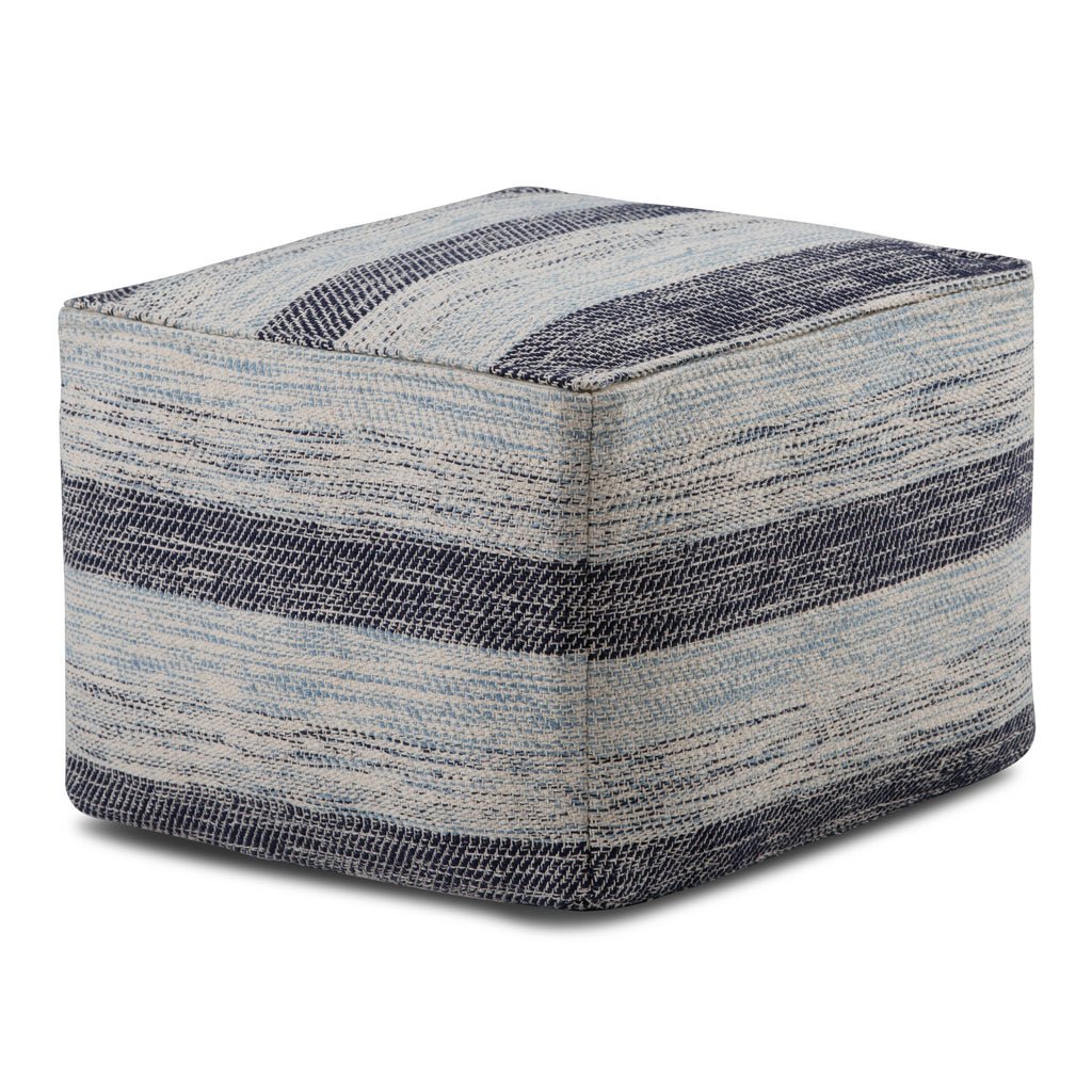 Clay 18 Inch Wide Square Pouf