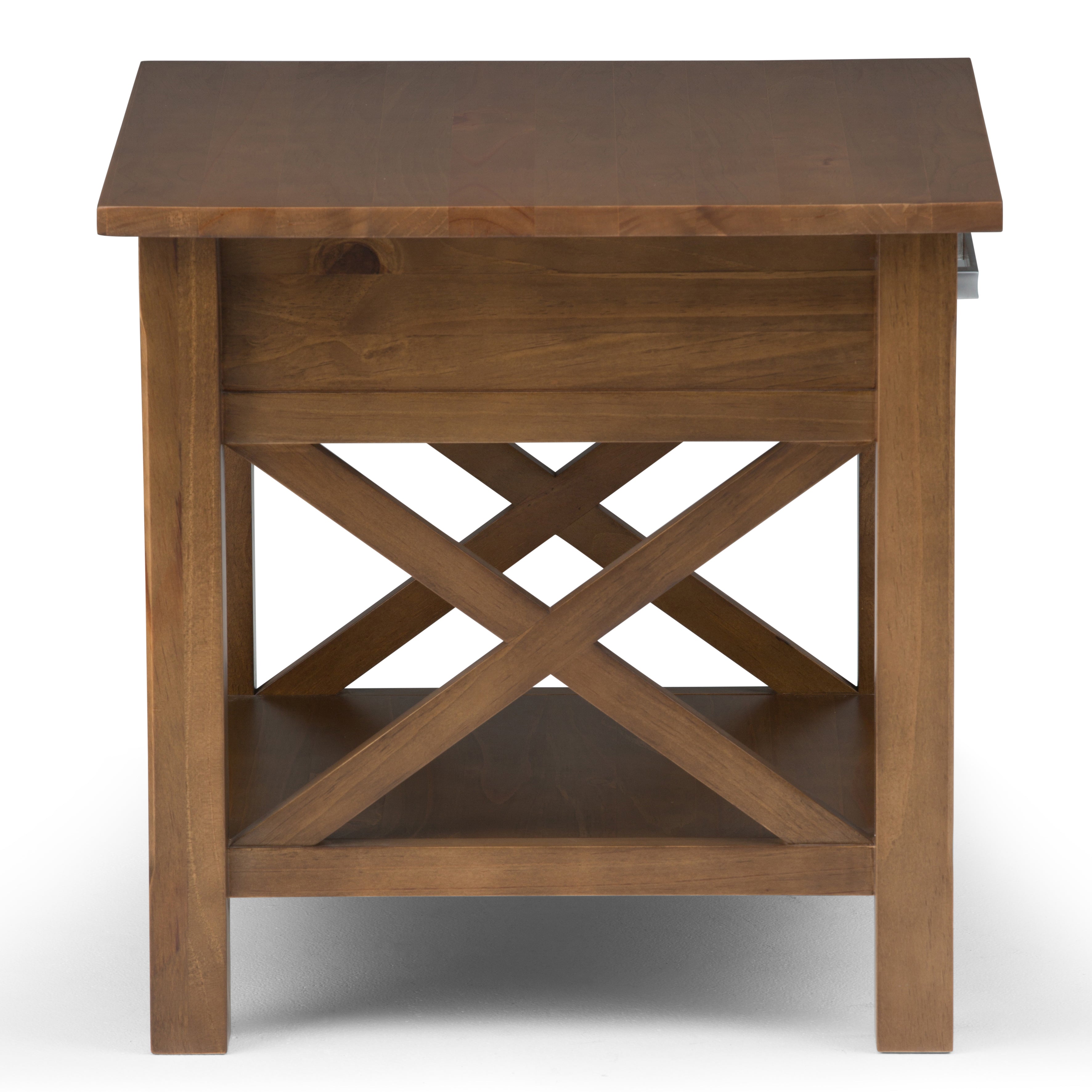 Kitchener End Table - Medium Saddle