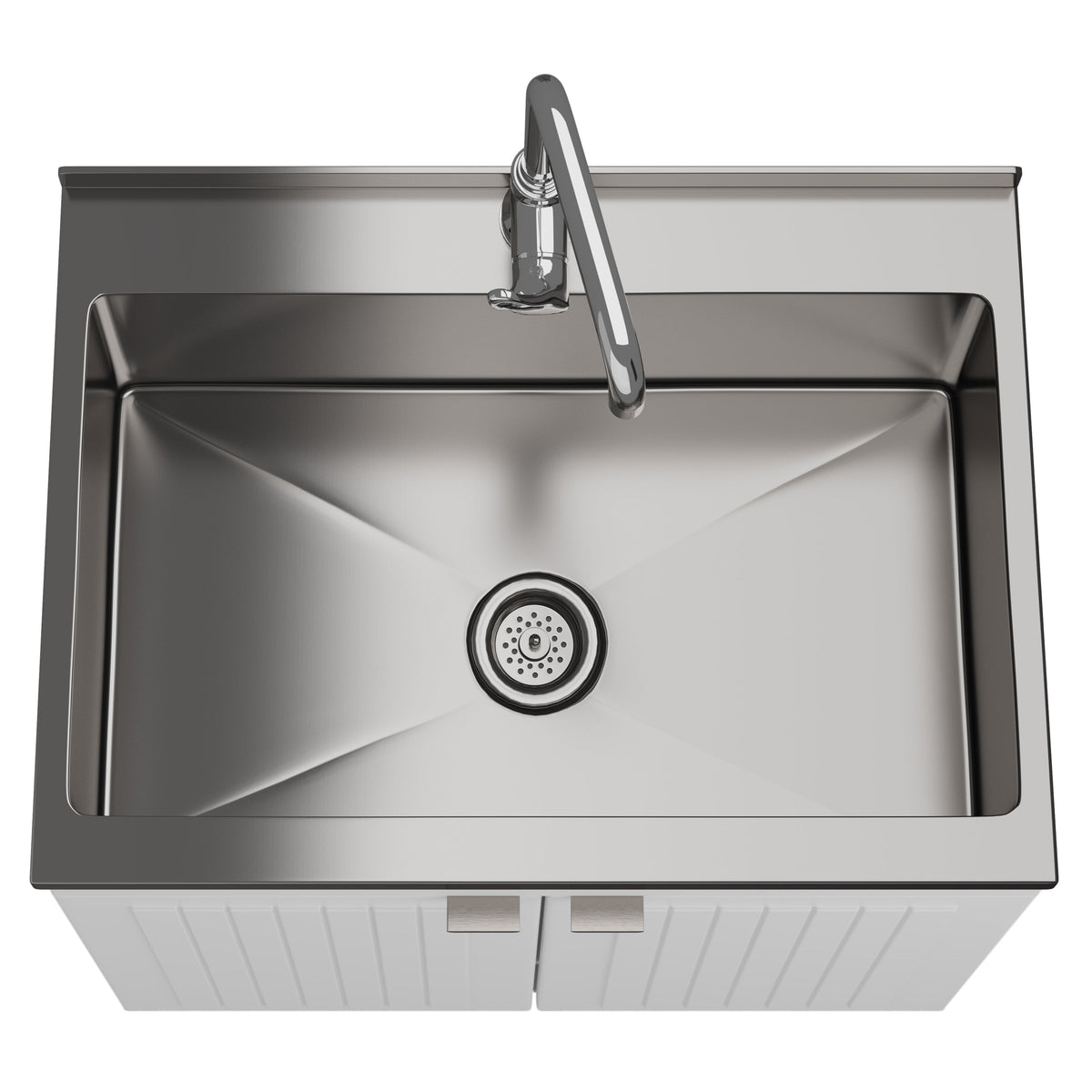Murphy - 28" Laundry Cabinet with Faucet and Stainless Steel Sink