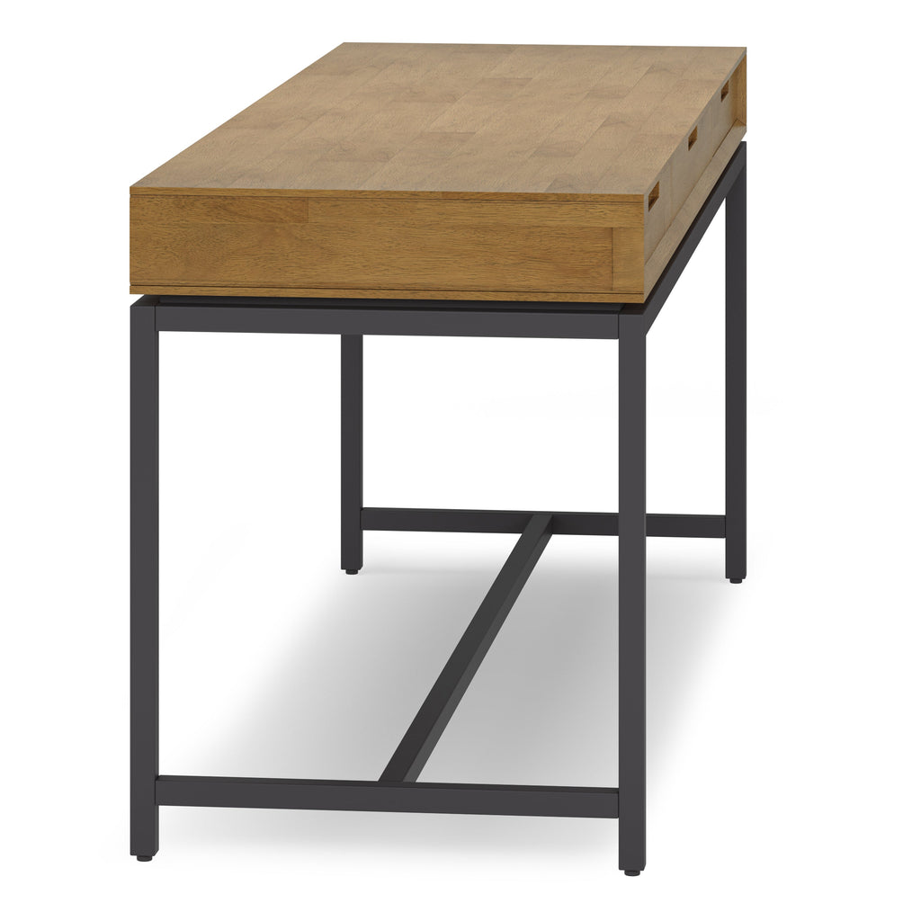 Banting - Mid Century Wide Desk - Medium Saddle
