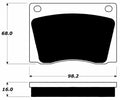 Porterfield Brake Pads for 1982 LOTUS ESPRIT w/Girling Cal.