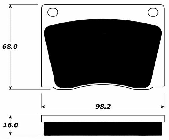 Porterfield Brake Pads for 1981 LOTUS ELITE