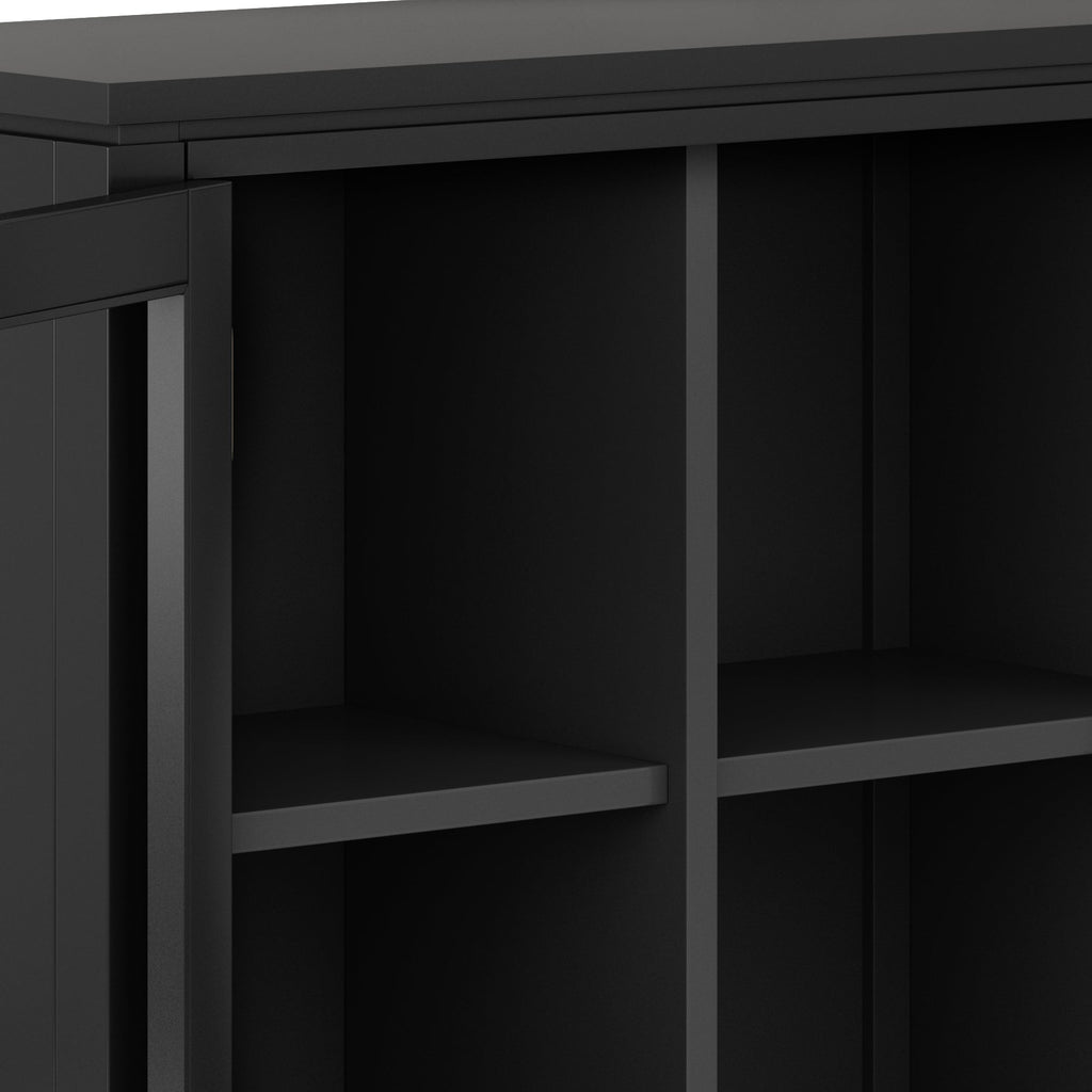 Cosmopolitan 30 Inch Wide Solid Wood Low Storage Cabinet
