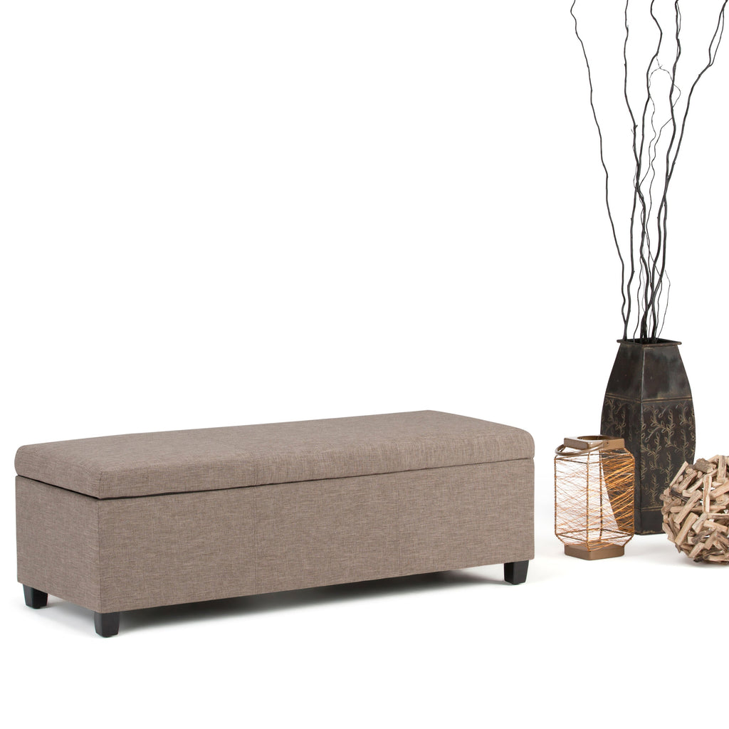 Avalon Storage Ottoman Bench - Fawn