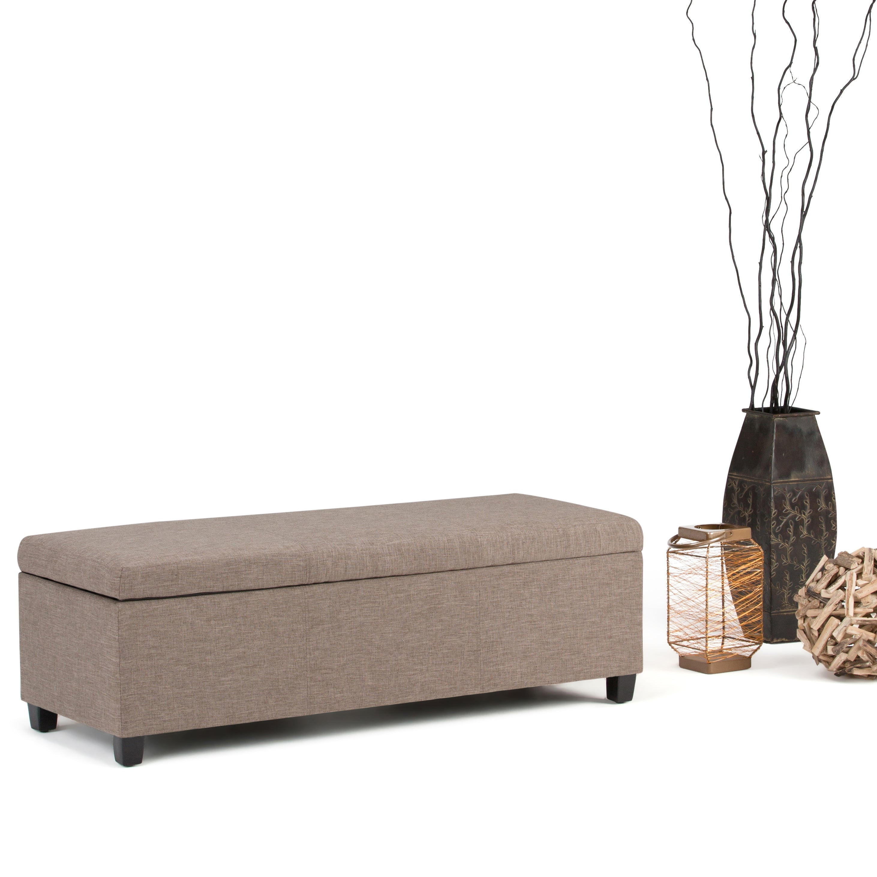 Avalon Storage Ottoman Bench - Fawn