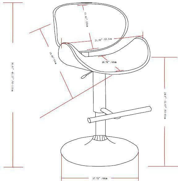 Marana 37–45 Inch Adjustable Swivel Bar Stool