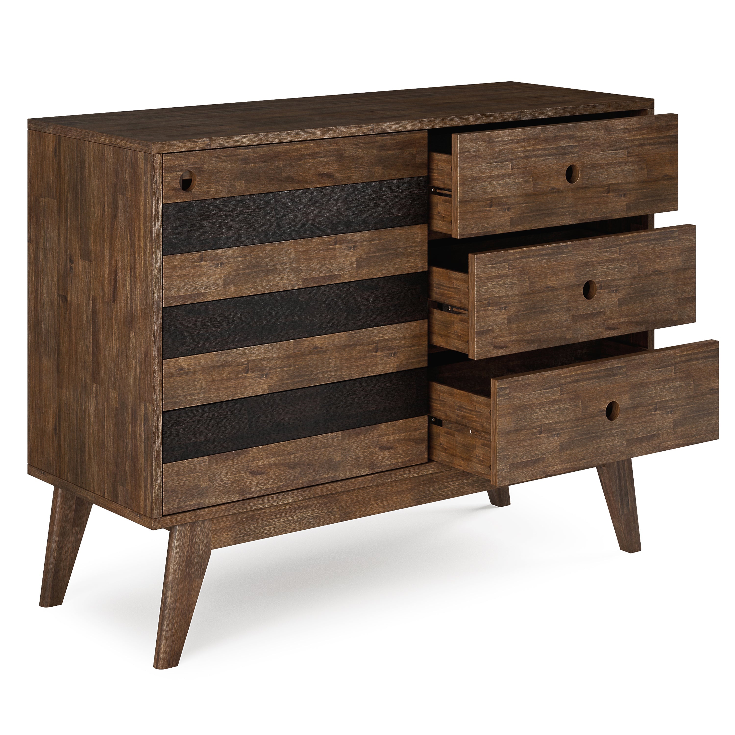 Clarkson 48 Inch Wide Solid Wood Medium Storage in Rustic