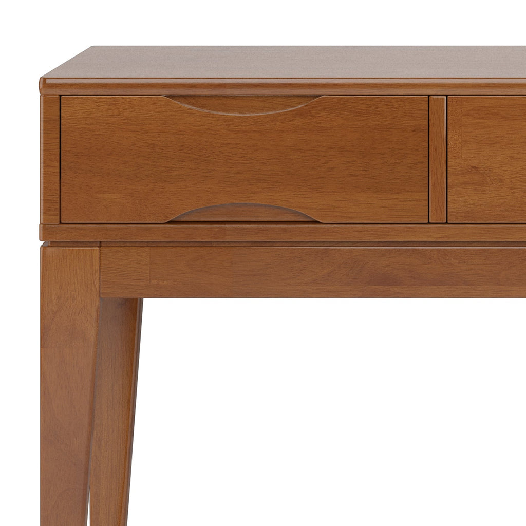 Harper 54 Inch Wide Solid Wood Console Sofa Table in Teak
