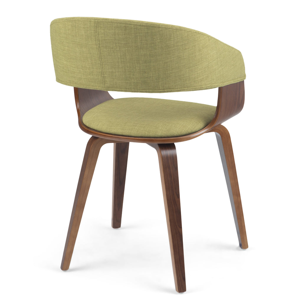 Lowell Bentwood Dining Chair - Acid Green Linen Look