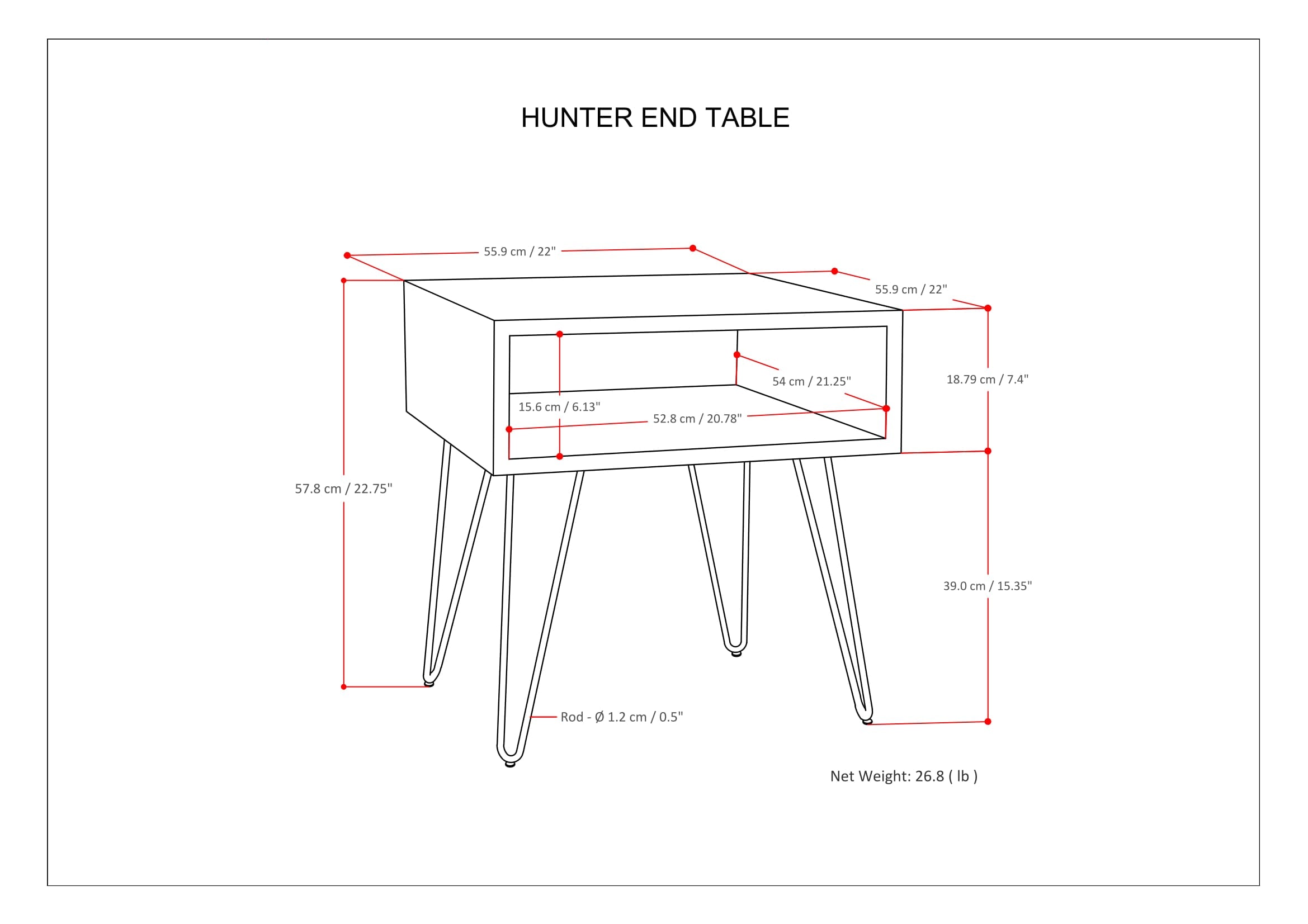 Hunter End Table