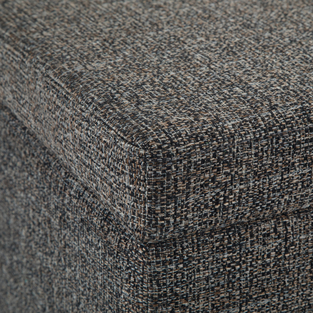 Avalon 48 Inch Wide Storage Ottoman Bench in Dark