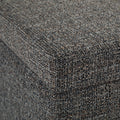 Avalon 48 Inch Wide Storage Ottoman Bench in Dark