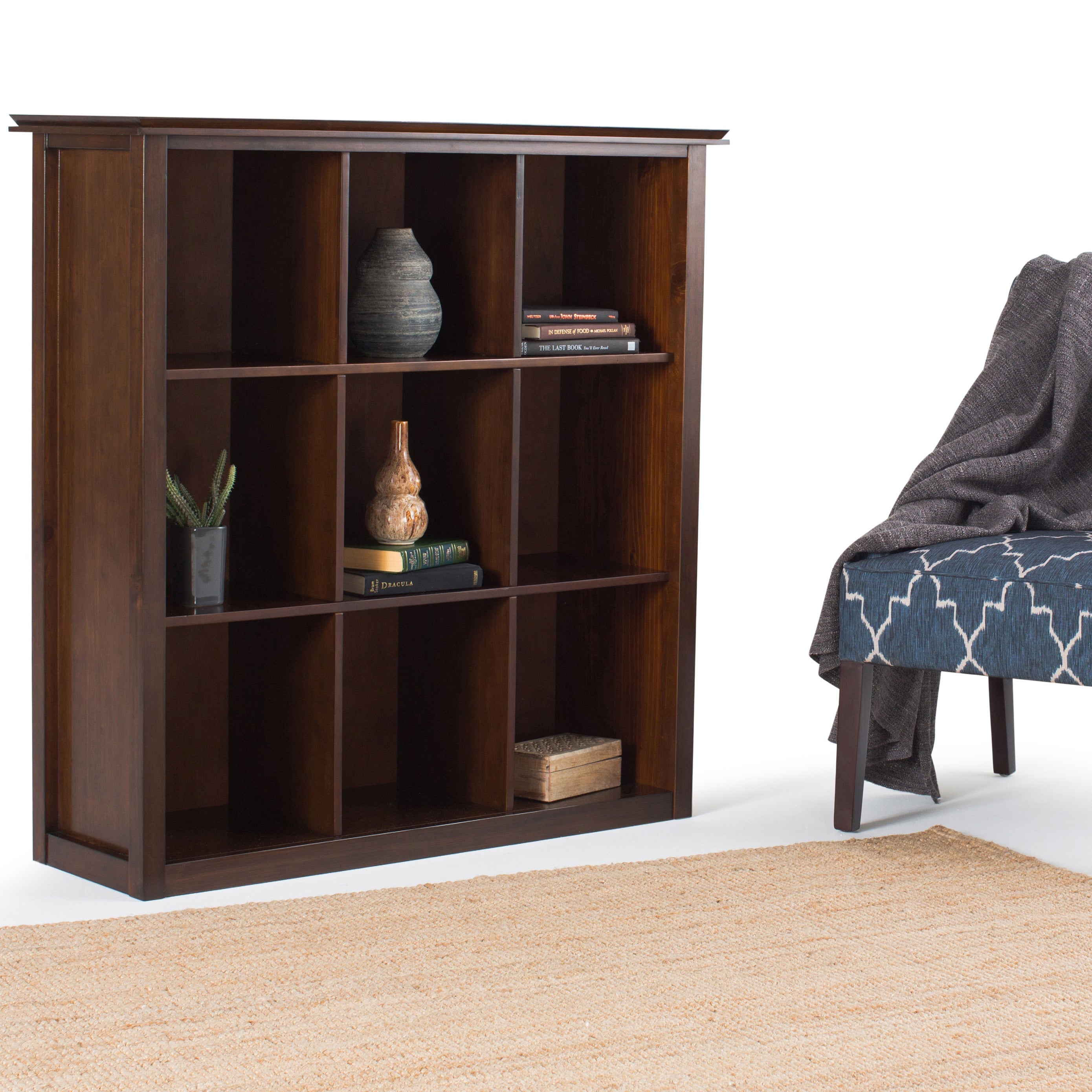 Artisan 9 Cube Bookcase and Storage Unit - Russet